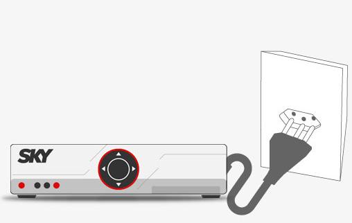 Desligue o equipamento SKY da tomada, aguarde 10 segundos e ligue novamente. Funcionou?